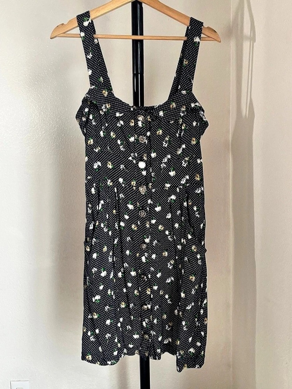 B. SMART Floral Mini Dress in Blue & White Like New